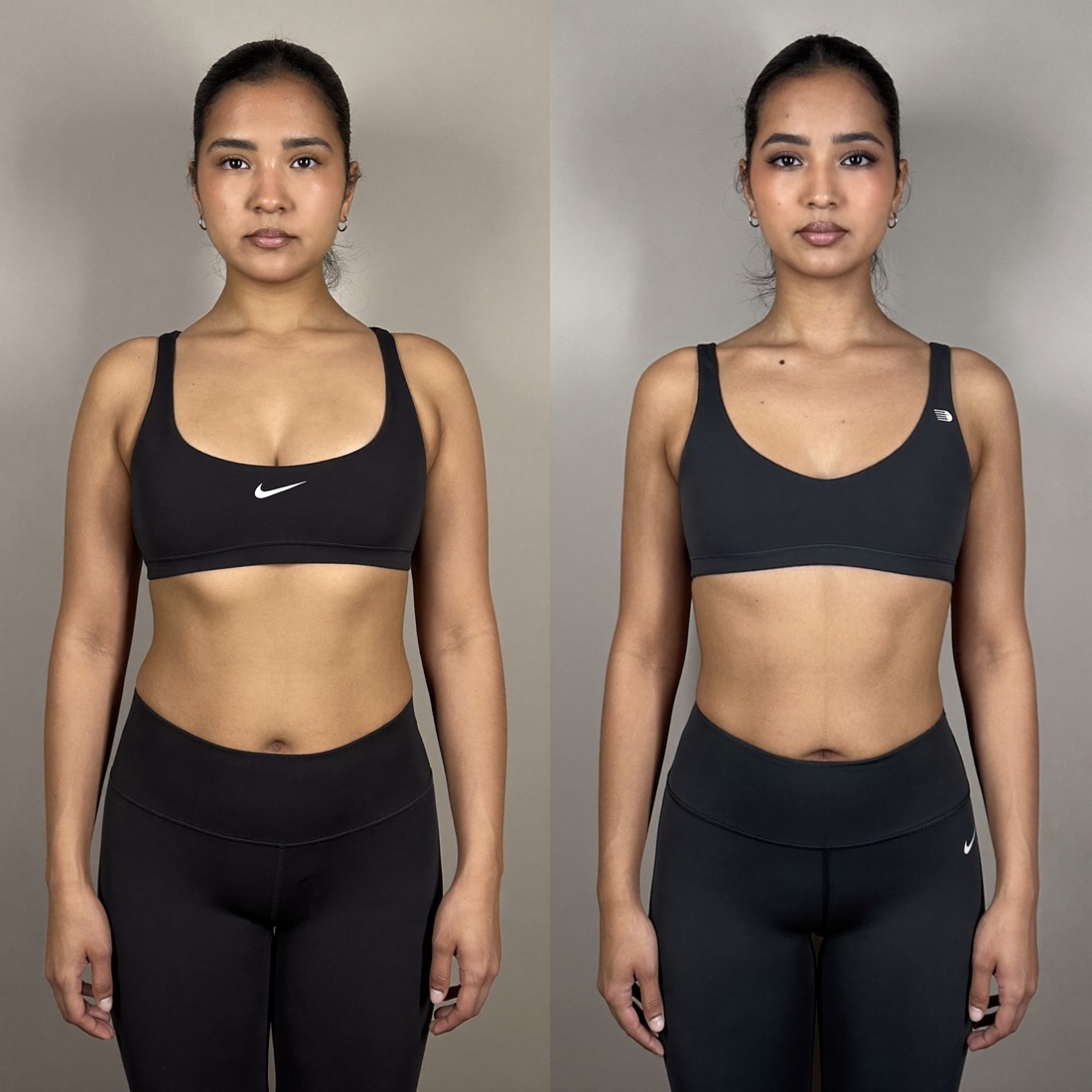 Female client weight-loss transformation