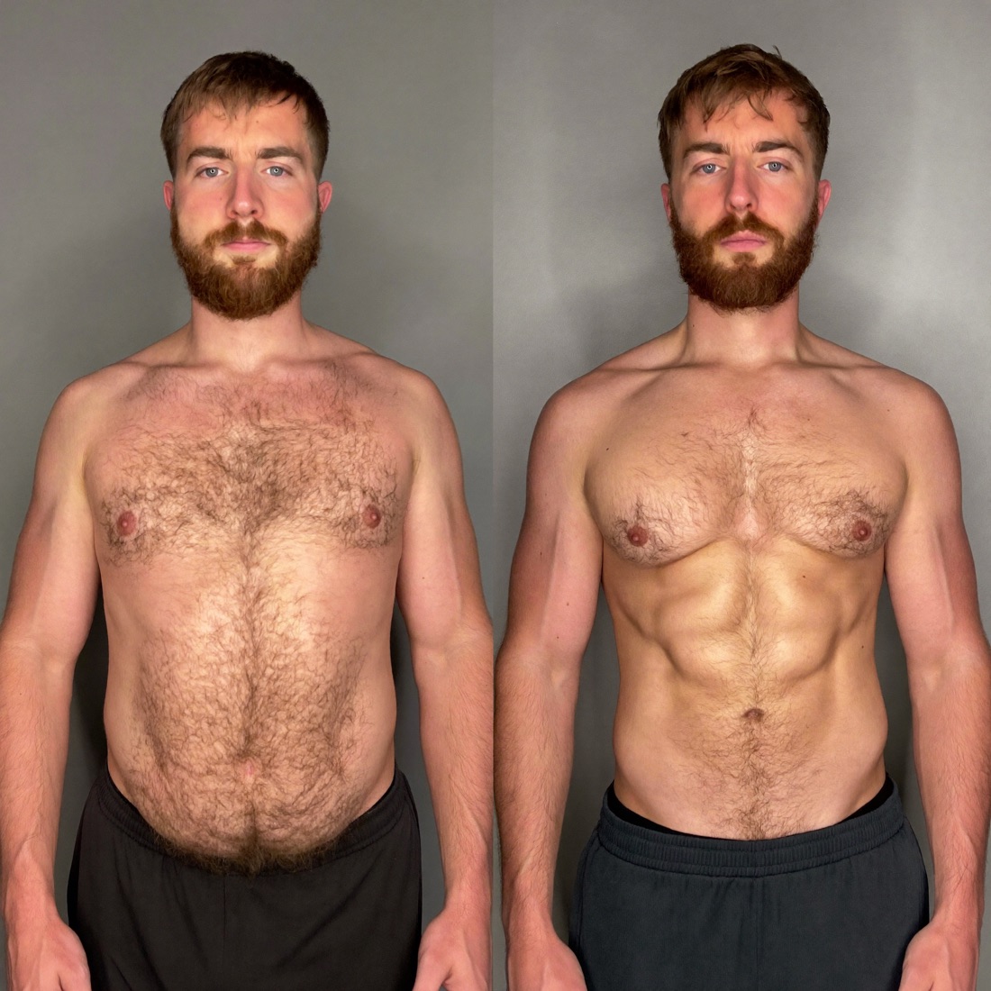 International online client weight-loss transformation
